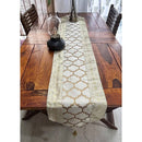 Shades Pink Parrot Polyster Table Runner (Beige) - 30 x 177 cm 1 Unit