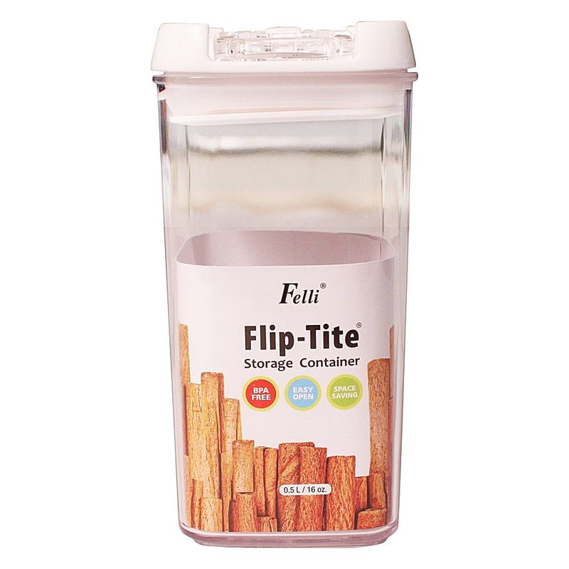 Plastic Square Felli Flip-Tite Storage Container 500 ml