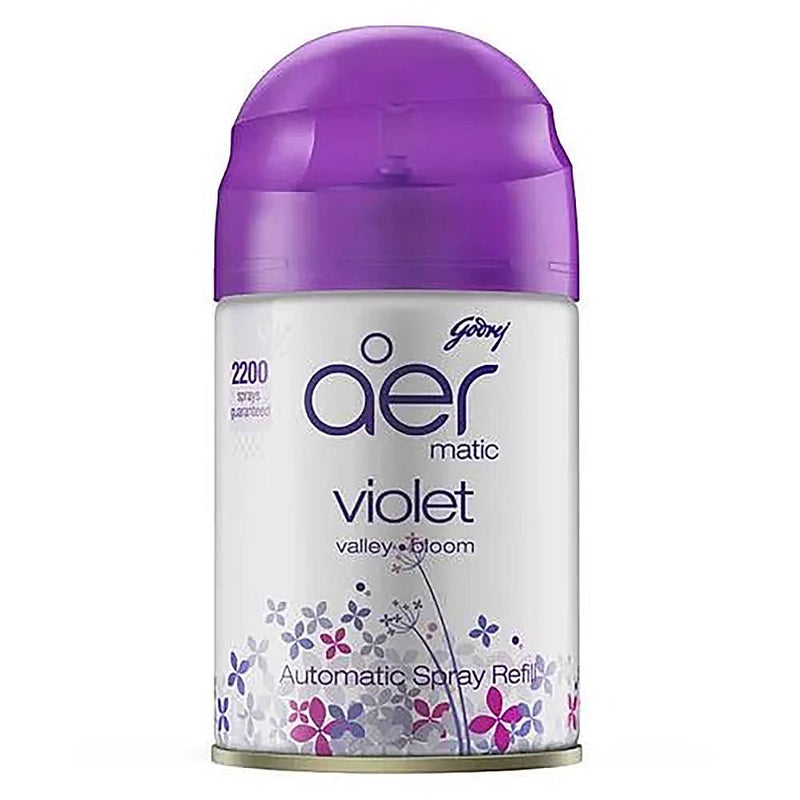 Godrej Aer Matic Air Freshener Violet Valley Bloom Refill 225 ml