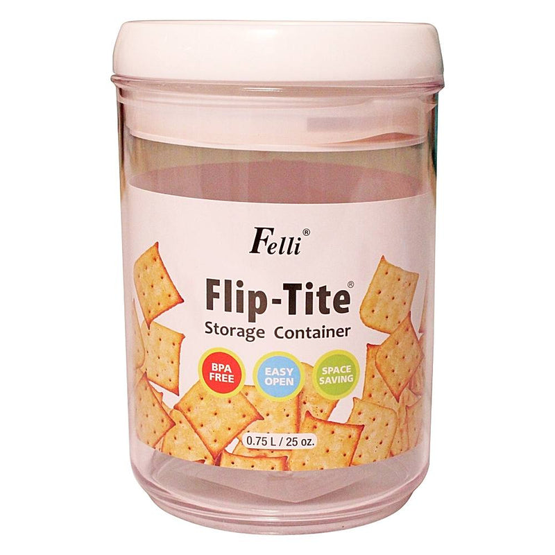 Plastic Round Felli Flip-Tite Storage Container 750 ml