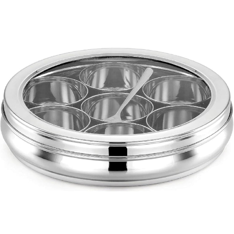 Priya Stainless Steel See Through Bailly Masala Dabba 1 Unit