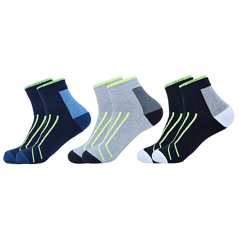 No Fuss Men's Sports Ankle Socks 3 Units