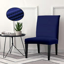 Cortina Dining Chair Cover Jacquard - Navy Blue 1 Unit