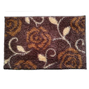 Athom Living Micro Printed Bath Mat (15) - 38 X 58cm Brown