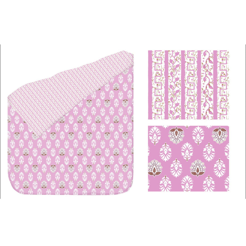 VAA Double Cotton Dohar (Pink) 213 x 244 cm 1 Unit