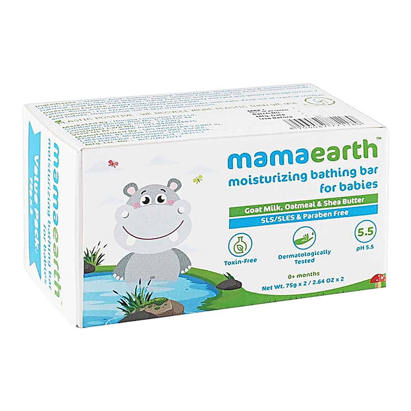 Mamaearth Moisturizing Bathing Bar For Babies 2x75 gms