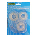 D Homes Plastic Tape Dispenser - 18 mm x 33 metres 3 Pieces