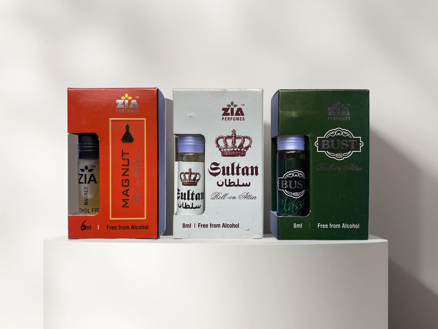 Ramzan Special Attar Combo - Zia Magnut, Sultan & Bust (3 x 8ML)