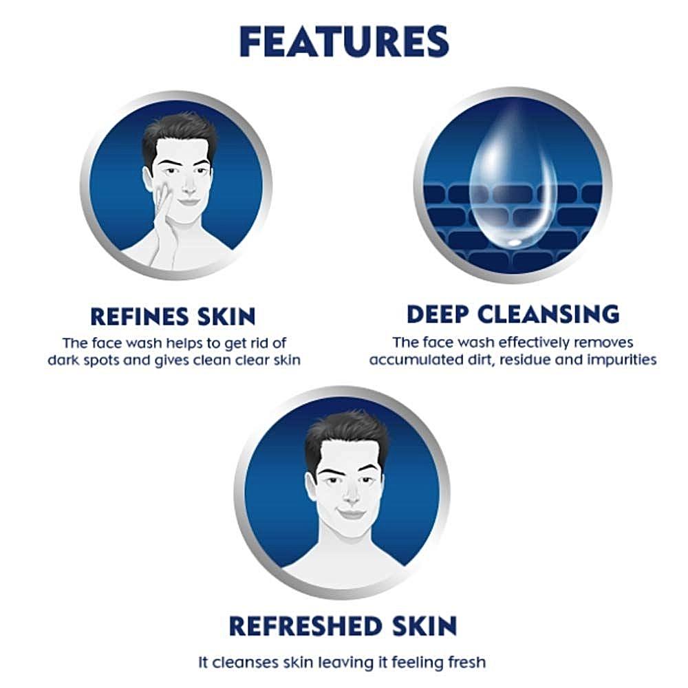 Nivea Men Oil Control Charcoal Face Wash : 100 gms