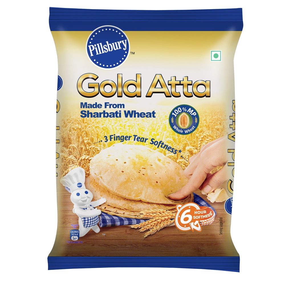 Pillsbury Sharbati Wheat Gold Atta: 5 kg