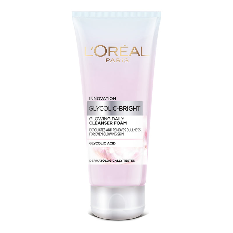 L'Oreal Paris Glycolic Bright Daily Foaming Face Cleanser: 100 ml