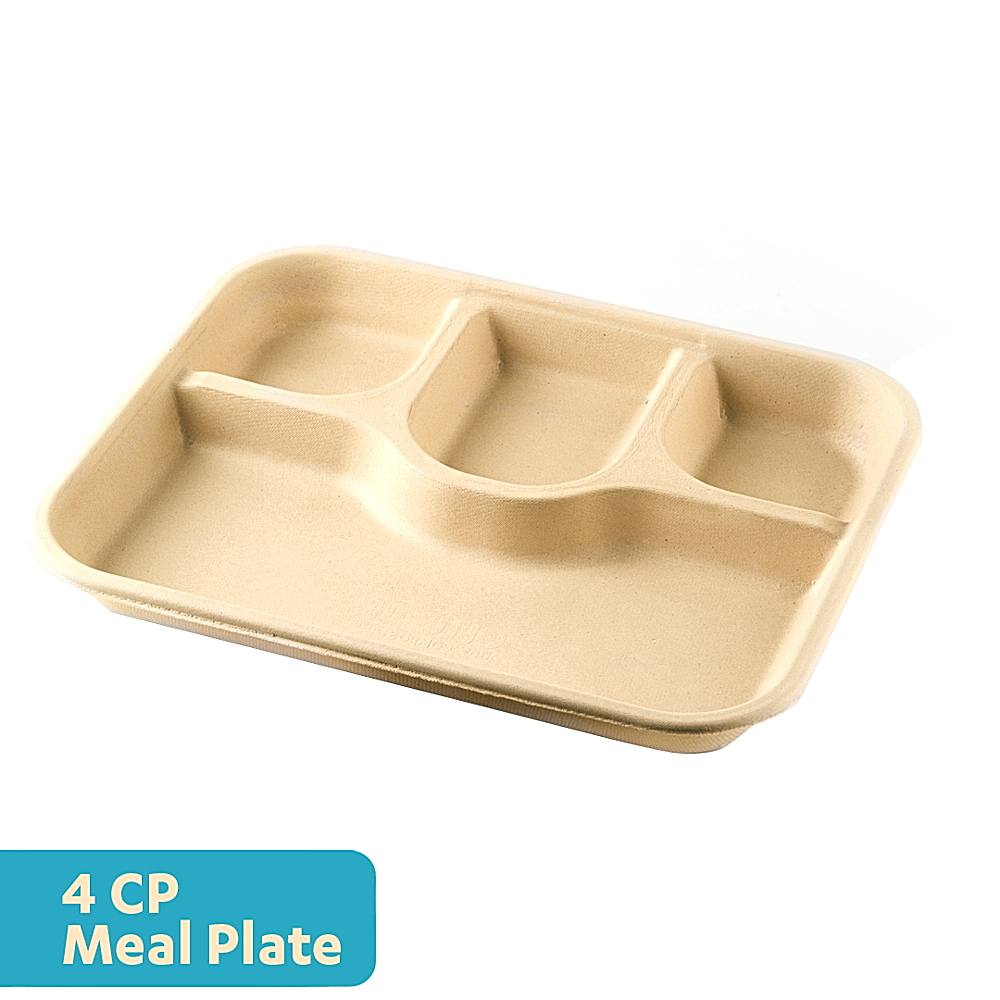 Chuk Disposable Bagasse Plate - 12 Inches 10 Pcs