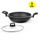 Borosil Granito Non-Stick Induction Base Kadai With Lid (3 L) - 26 cm 1 Unit