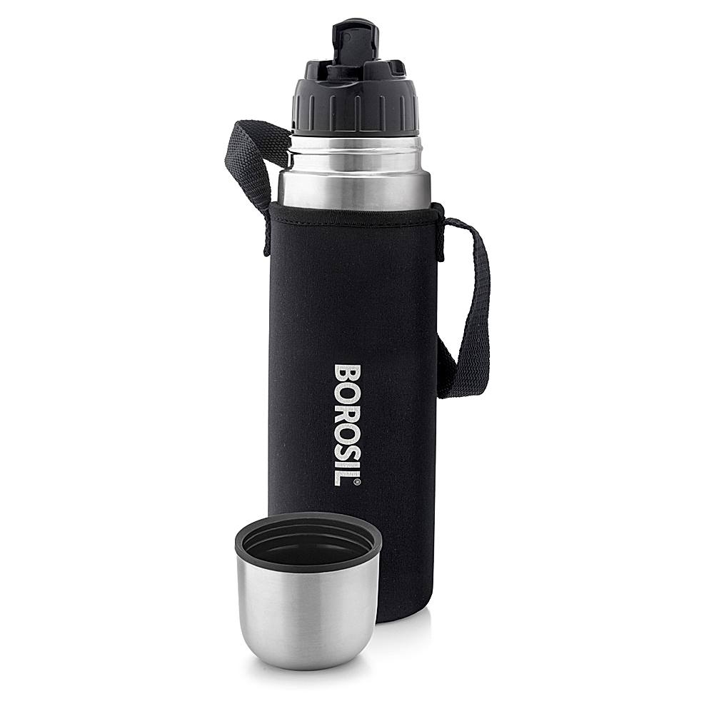 Borosil Thermo Stainless Steel Flask - Black 750 ml