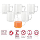 Borosil Vision Classic Mug Set - 190 ml 6 Pieces