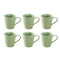 Yamasin Bonechina Wonder Gold Rim Mug - Mint - 180 ml 6 Pieces