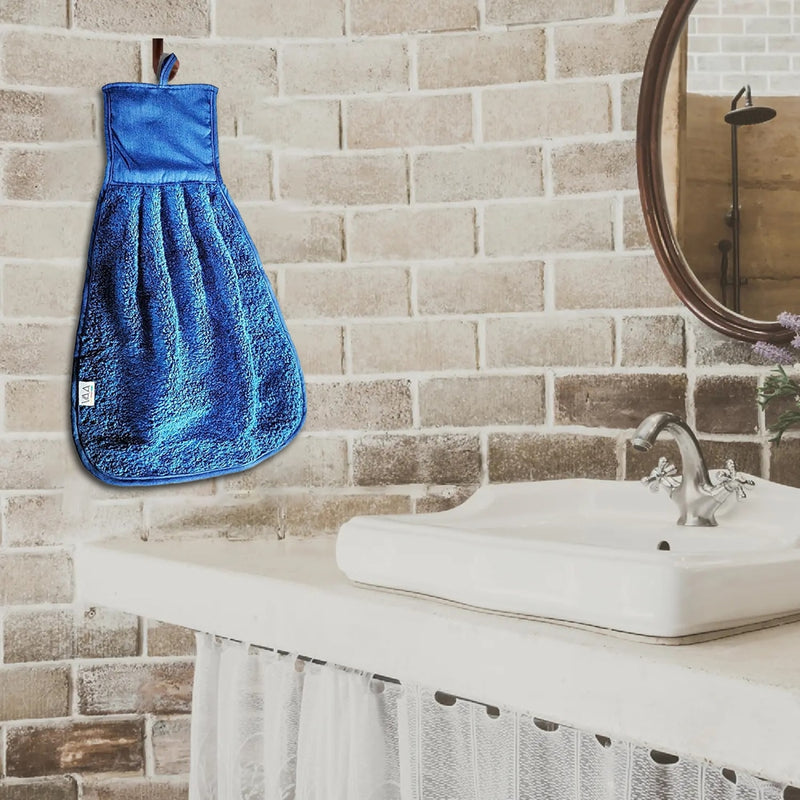 VAA Cotton Zero Twist Basin Napkin 550 GSM - Blue - 28x46 cm 1 Unit