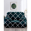 Cortina 1 Seater Geometric Sofa Cover (90-145 cm) - Dark Grey 1 Unit