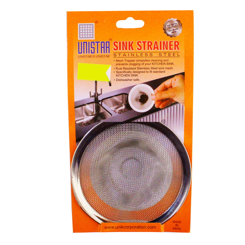 Unistar Stainless Steel Sink Strainer 1 Unit