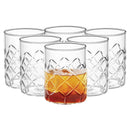 Borosil Crown Whiskey Medium Glass - 350 ml 6 Pieces