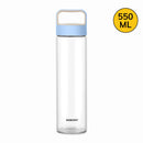 Borosil Neo Borosilicate Glass water Bottle with Blue Lid 550 ml