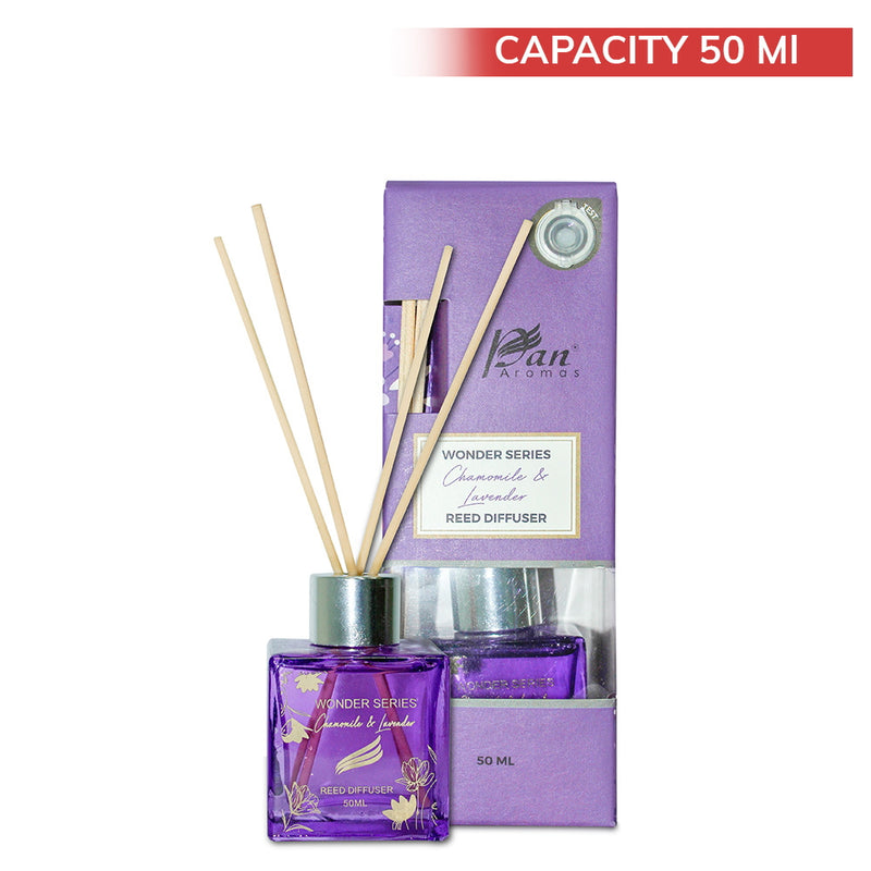 Pan Aromas Wonder Series Reed Diffuser -  Chamomile & Lavender 50 ML