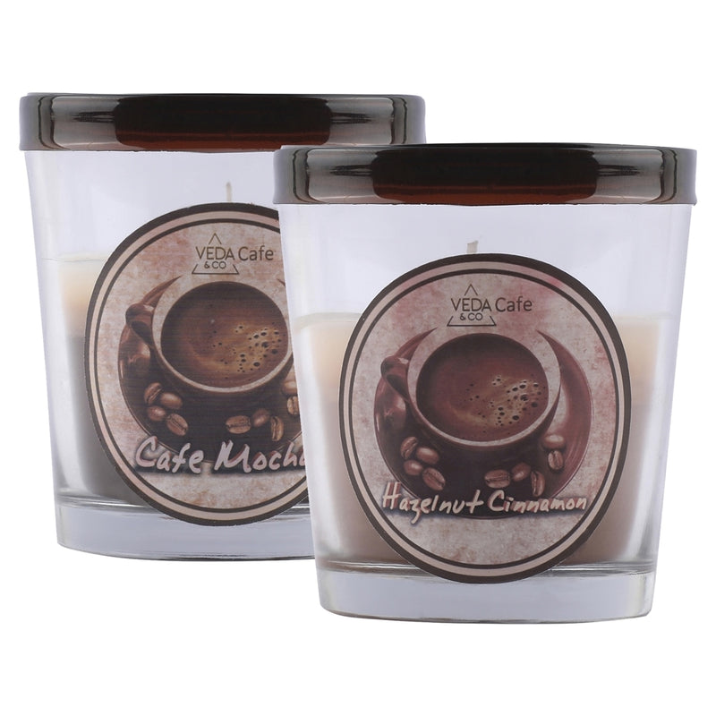 Welburn Veda Jar Candle (Café Mocha & Hazelnut Cinnamon) 2 Unit