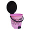 Princeware Wave Round Plastic Pedal Dustbin - Pink 12 L