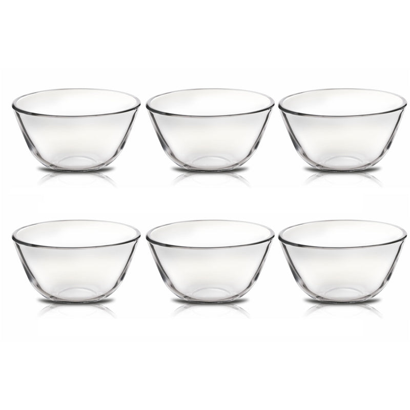 SignoraWare Delicious Borosilicate Glass Bowl -220ml Set of 6