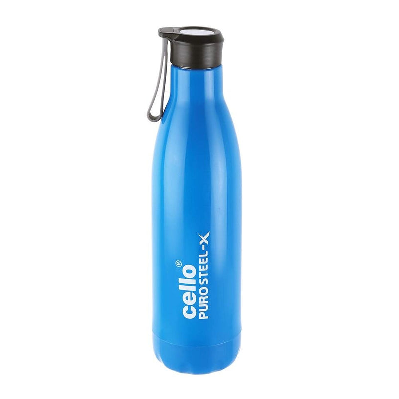 Cello Puro Steel-X Rover 600 Bottle (Blue) 480 ml