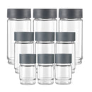 Cello Modustack Stackable Container Set (Grey) 9 Pieces