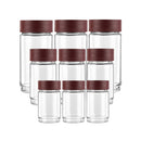 Cello Modustack Stackable Container Set (Maroon) 9 Pieces