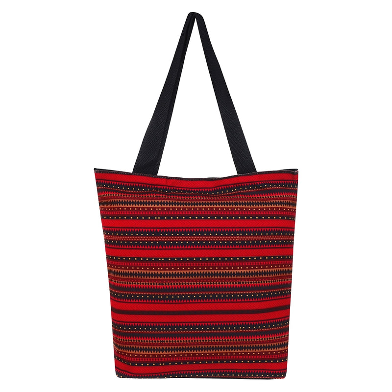 Sabhyata African Tribal Design ST150-05 Tote Bag (Maroon) 1 Unit