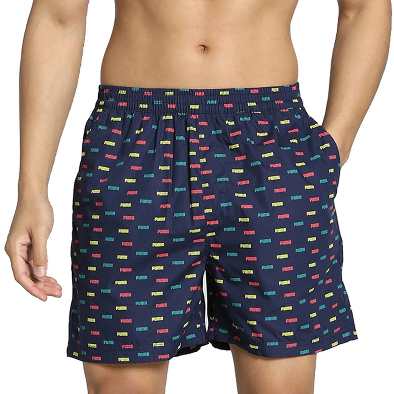 Puma Woven Boxer Pure Cotton All Over Print 13 With Side Pocket (XXL) 1 Unit