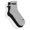 Puma Sports Quarter Socks - Black White Grey Men Pack of 3