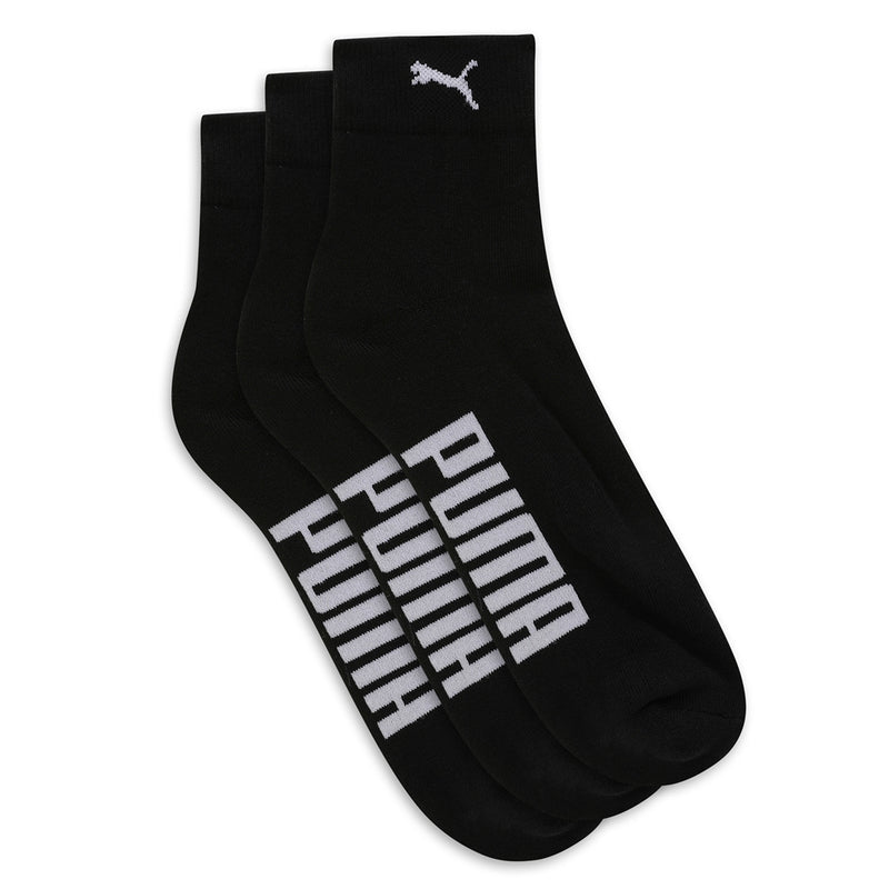 Puma Ankle Length Half Terry Socks - Black Pack of 3