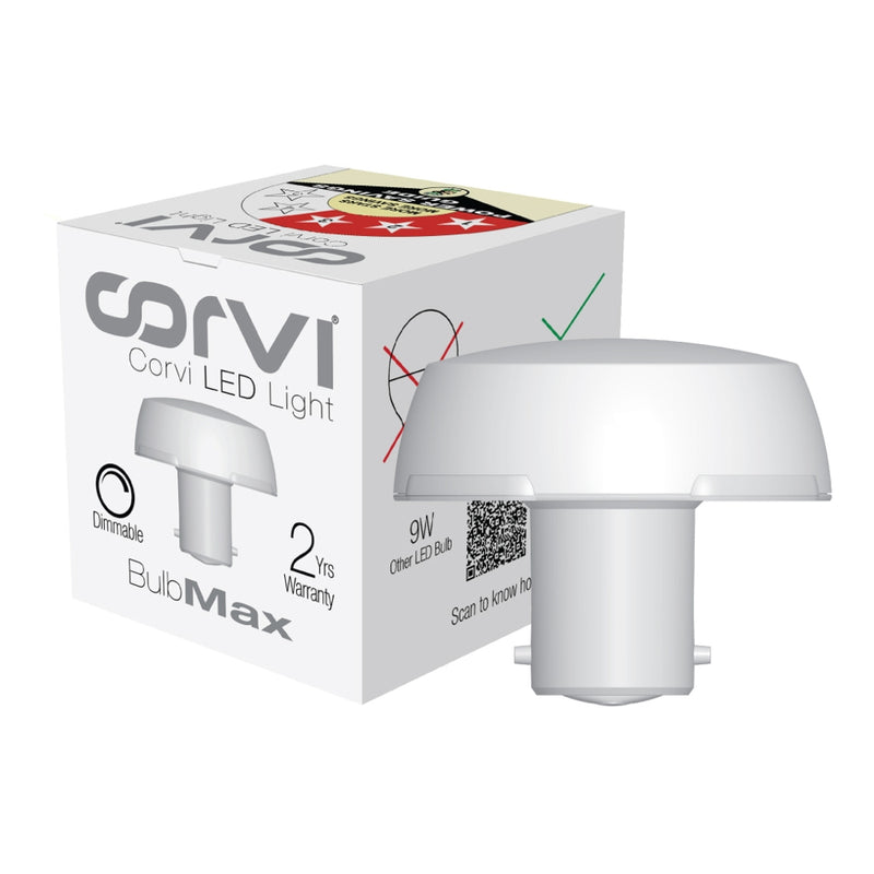 Corvi LED Bulb B22 Milky White 5700K 6 W