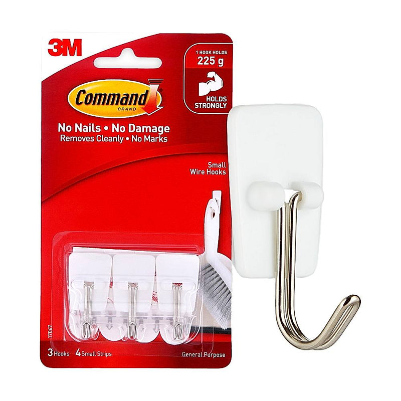 Command Small Wire Hooks 3 Pieces