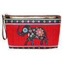 Sabhyata Elephant Design SP2-04 Multipurpose Pouch (Red) 1 Unit