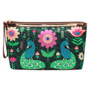 Sabhyata Peacock Design SP2-09 Multipurpose Pouch (Green) 1 Unit