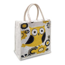 Jute Lunch Bag with Zip (D23) - 12x12x6 Inches 1 Unit