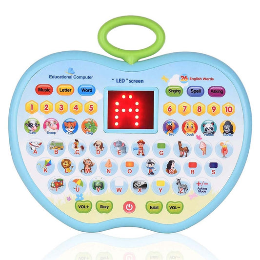 Toyshine Kids Apple Shape Kids Computer Tablet - Multicolour 1 Unit