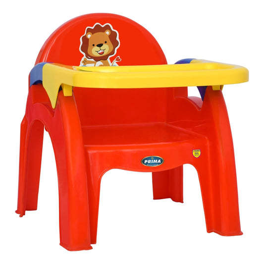 Prima Baby 130 Desk Plastic Chair Multi Colour (Red-Yellow-Blue) 1 Unit