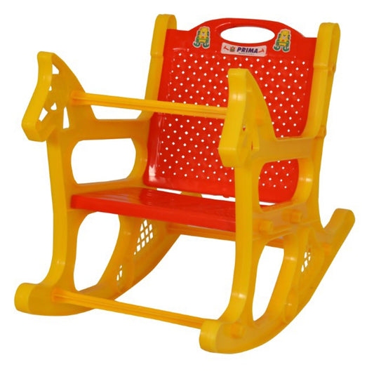 Prima Plastic Baby Rocking Chair (Red-Yellow) 1 Unit