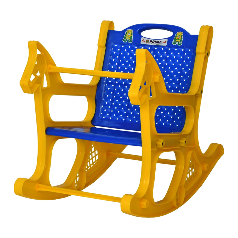 Prima Plastic Baby Rocking Chair (Blue-Yellow) 1 Unit