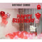 Manovedant Happy Birthday Decoration Kit - Red & Pink 47 Pieces