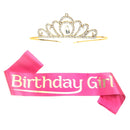 Manovedant Happy Birthday Sash & Crown Kit Pink & Gold