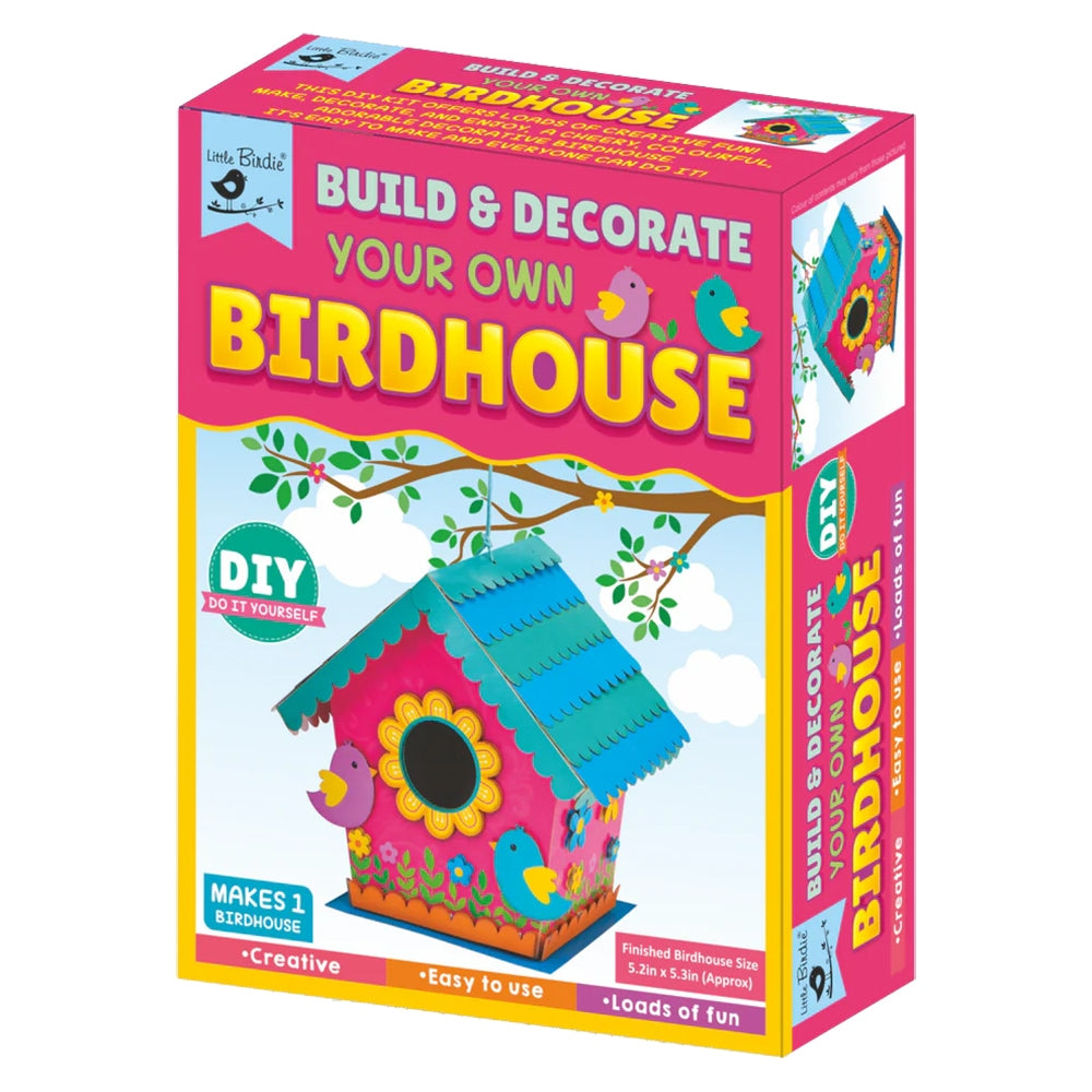 Little Birdie Build & Decorate Your Own Bird House DIY Kit 1 Unit