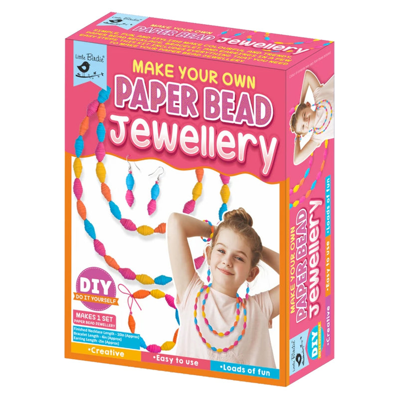 Little Birdie Make Your Own Paper Bead Jewellery DIY Kit 1 Unit