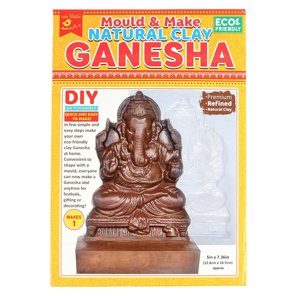 Little Birdie Mould & Make Natural Clay Ganesha DIY Kit 1 Unit